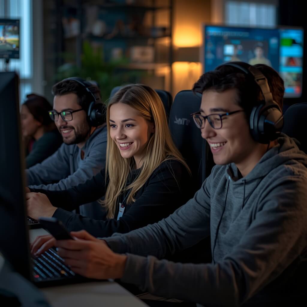 Pemain modern memilih game online sesuai minat menggunakan smartphone dan PC dalam suasana nyaman dan aman